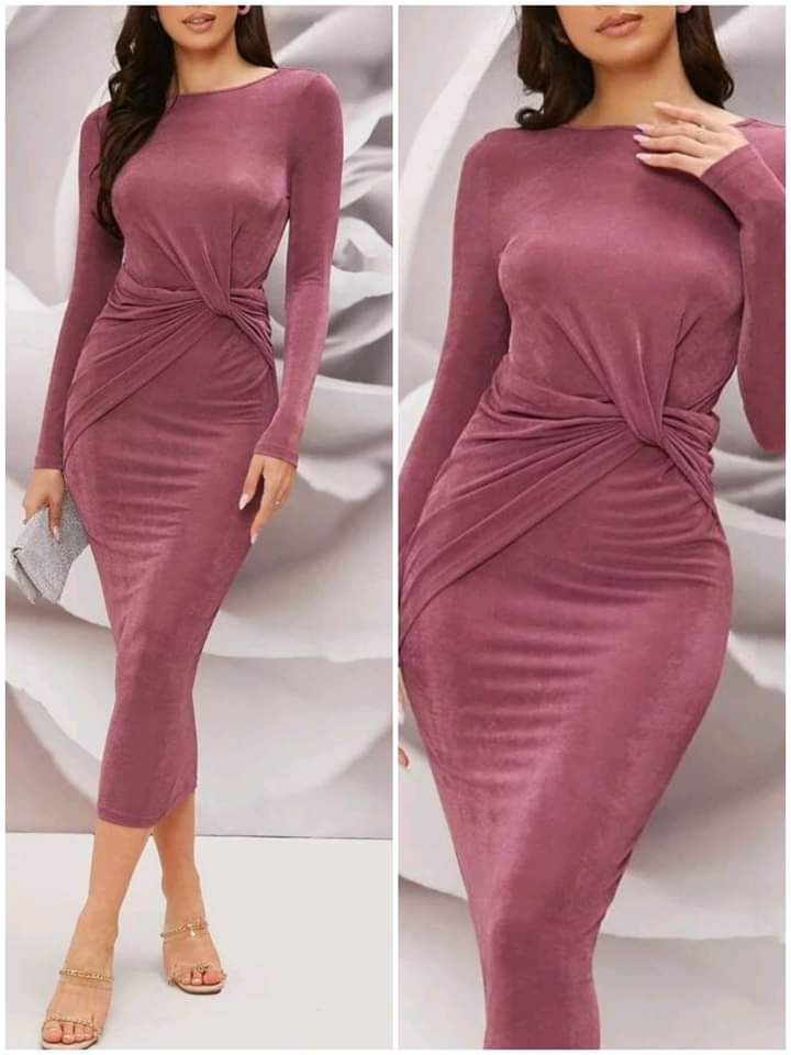 فستان قصير مخمل